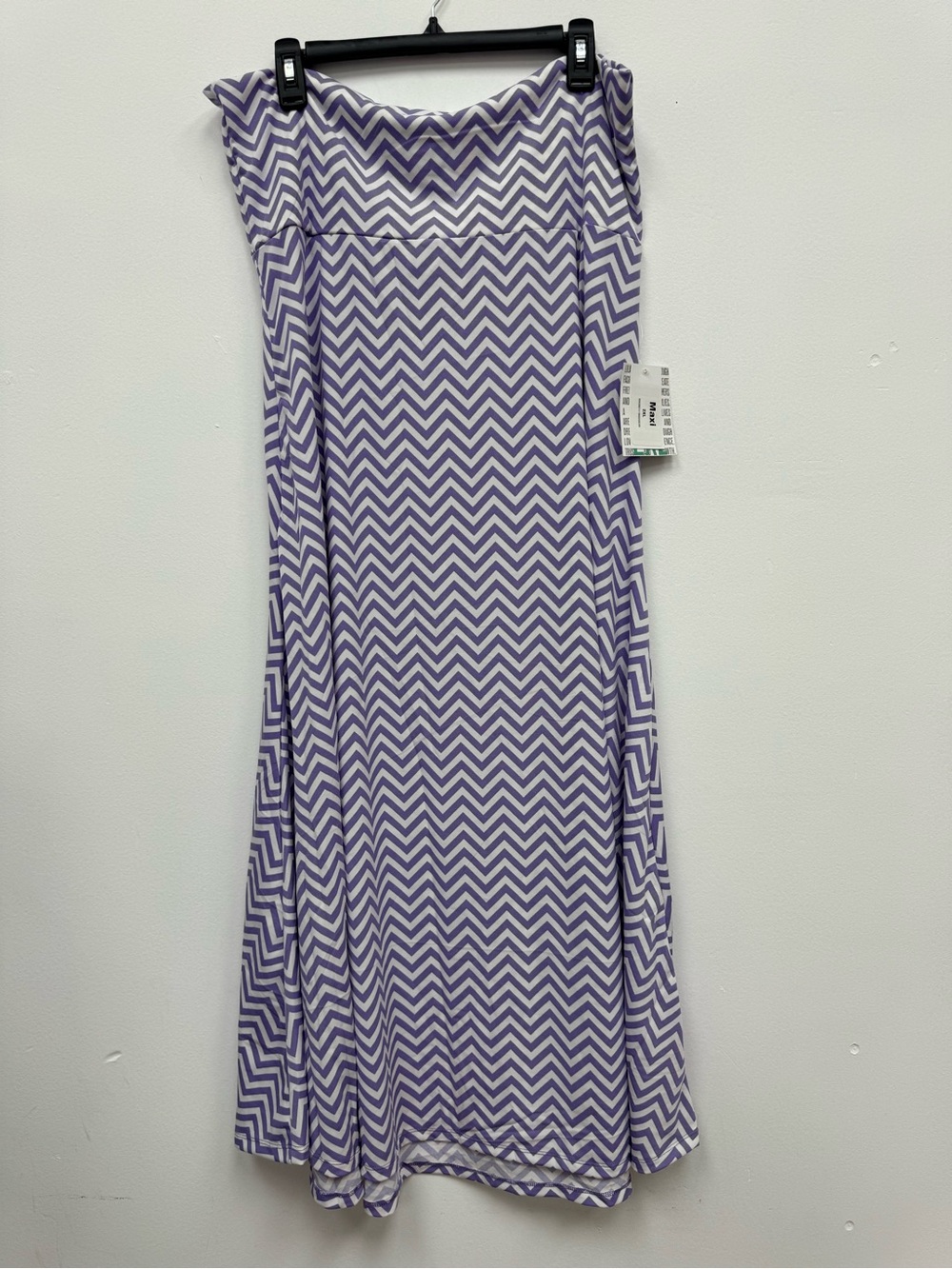 LuLaRoe Maxi Skirt Purple Chevron Print